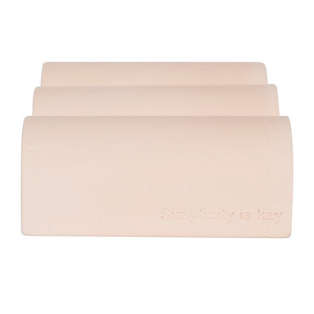 Wavy Tray Plaster Photography Styling Prop - Blossom Pink
