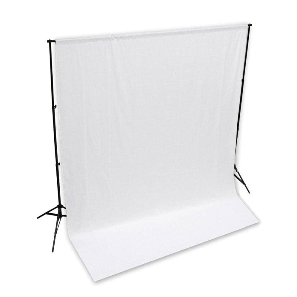 White 3m x 2.8m Cotton Muslin Studio Photography Video Backdrop