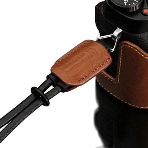 Gariz Camel Genuine Leather Mirrorless Camera Wrist Strap XS-WBL11 (Loop)