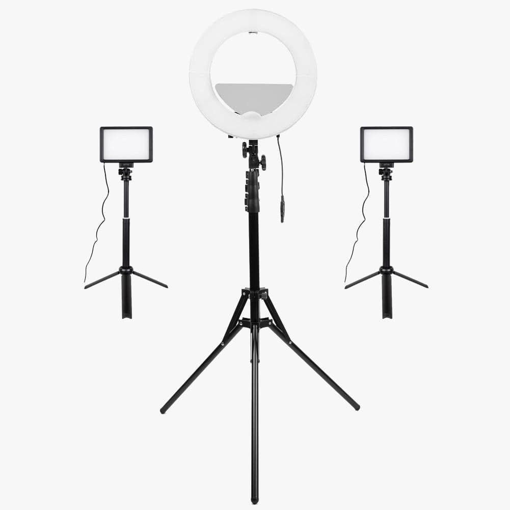 Youtube Vlogger Ring Light Mini Pearl III & 5.5" LED Crystal Air Duo Lighting Kit